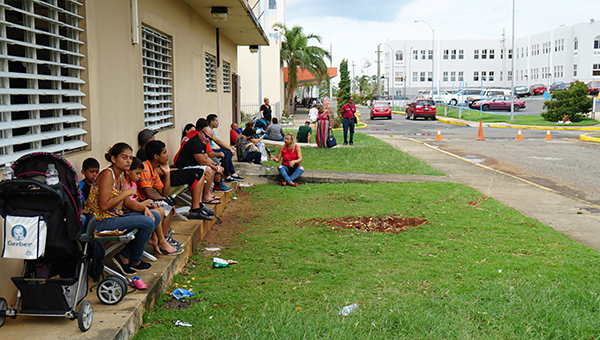 Aguadilla residents waiting for care 