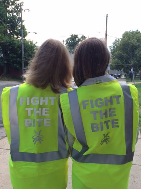 Alexandria MRC volunteers in Virginia wear “Fight The Bite” vests. Volunteers educated their community on how to prevent mosquito bites and the spread of viruses like Zika.