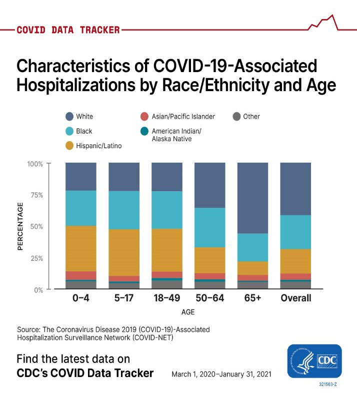 Characteristics of COVID-19 Associated Hospitaliztions by Race/Ethinicity and Age