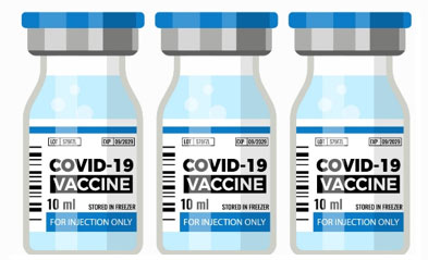 illustration of COVID-19 vaccine
