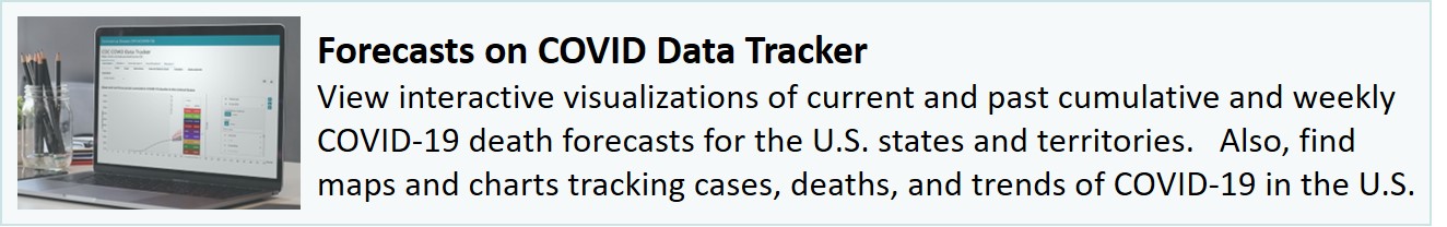 Forecasts on COVID data tracker