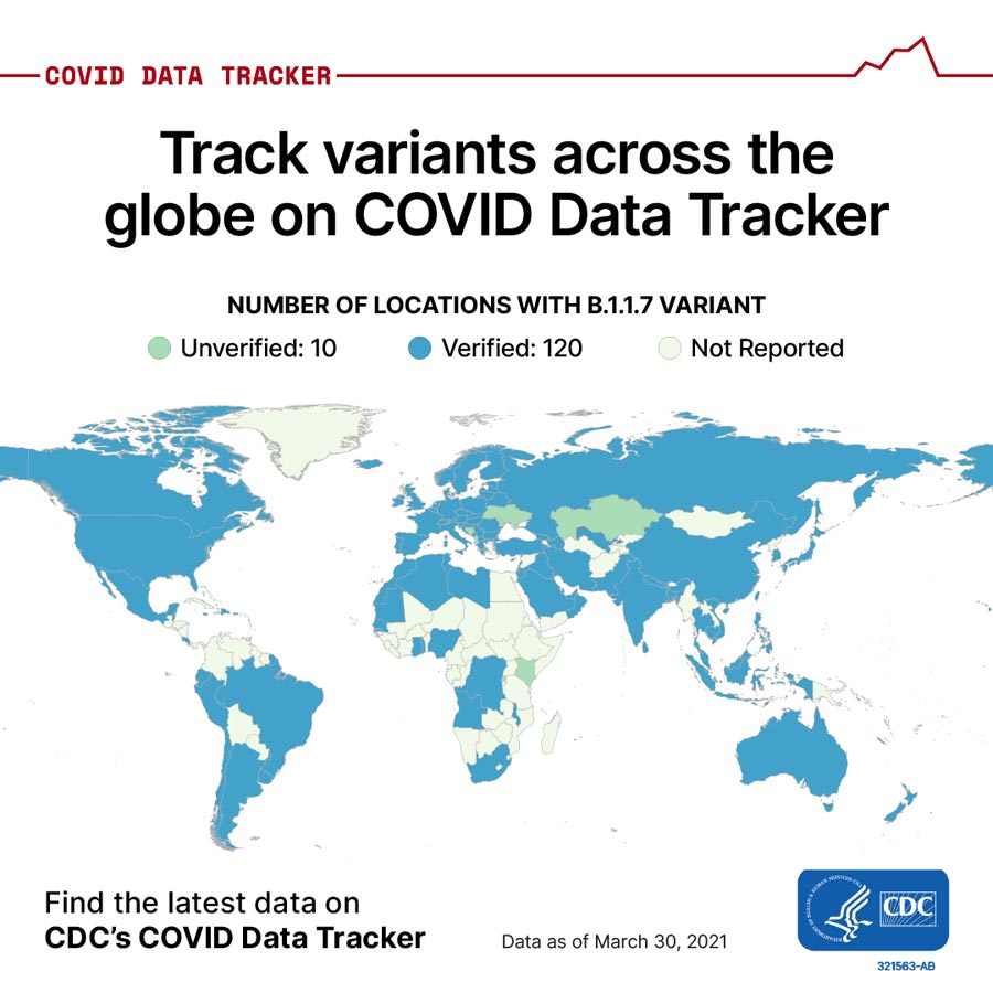 COVID DATA TRACKER, Track variants across the globe on COVID Data Tracker, thumbnail