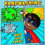 handwashing is your superhero