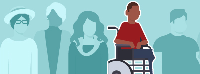 illustration of people with disabilities