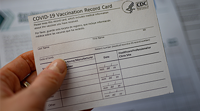 CDC COVID-19 Vaccination Record Card