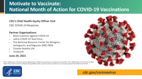Motivate to Vaccinate: National Month of Action for COVID-19 Vaccines