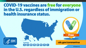 COVID-19 vaccines are free for everyone