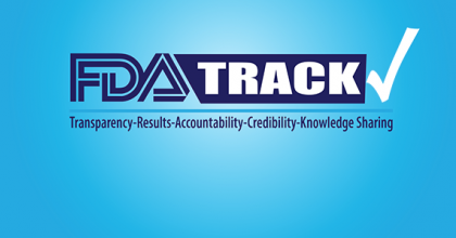 FDA-TRACK stands for transparency, results, accountability, credibility, and knowledge sharing