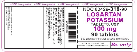 “Losartan Potassium Tablets, USP 100mg, 90 tablets”