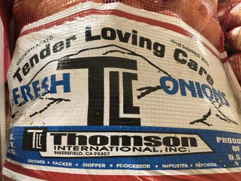 “Product label, Tender Loving Care mesh sack”