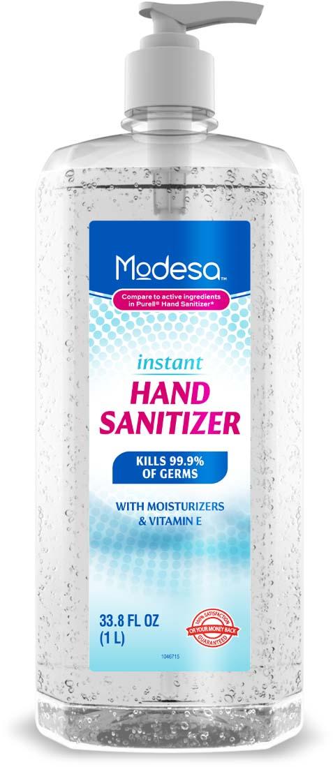 Product image, MODESA CLEAR GEL ANTIBACTERIAL 33.8 FL OZ