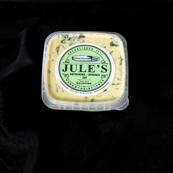 Photo – JULE’S ARTICHOKE SPINACH DIP, CASHEWS