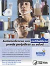 Automedicarse con antibióticos puede perjudicar su salud (public service announcement - Spanish language)