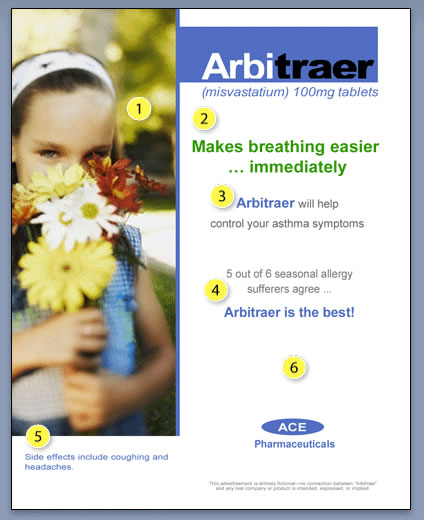 Incorrect product claim ad for Arbitraer
