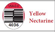 Image 17: “HMC Farms PLU Sticker Yellow Nectarine 4036”