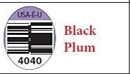 Image 22: “HMC Farms PLU Sticker Black Plum 4040”