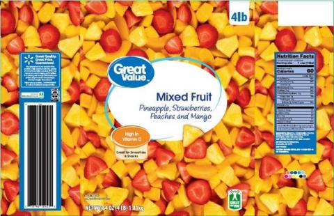 Image 3 – Labeling, Great Value Mixed Fruit