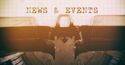 News & events on typewriter