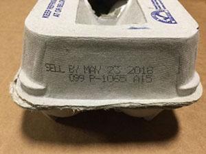 Pulp Carton Date Code