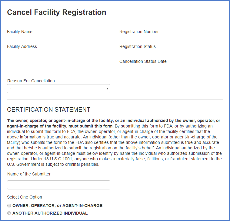 Food Facility Registration Additional Capabilities Figure 3a