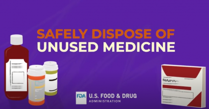 Safely dispose of unused medicine