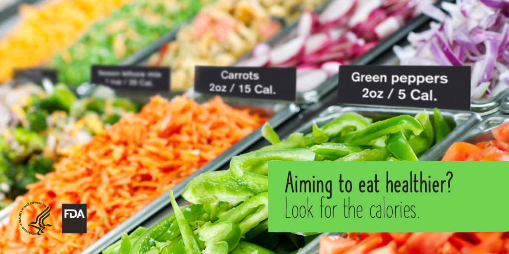 Aiming to eat healthier? Look for the calories.