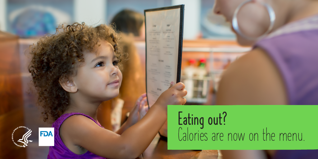 Eating out? Calories are now on the menu. 