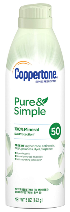 Product image Coppertone Pure & Simple SPF 50 Spray 