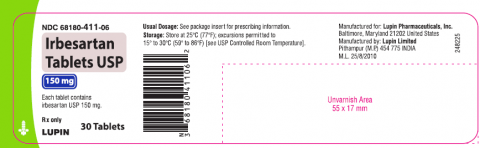 “Irbesartan Tablets USP, 150 mg, 30 Tablets”