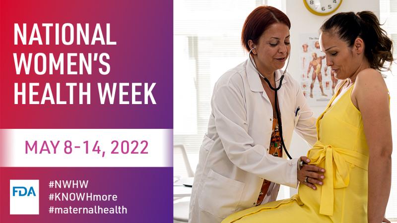 National Women's Health Week - Doctor consulting with pregnant woman 