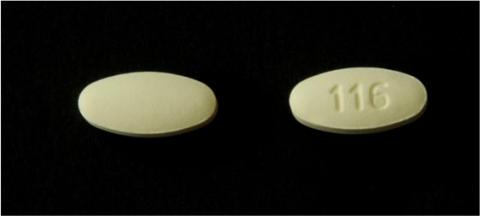 Photo of Tablet:  Losartan Potassium/hydrochlorothiazide Tablets USP, 50 mg/12.5 mg" 