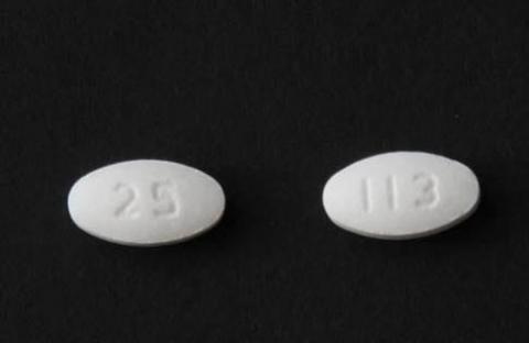 Photo of Tablet:  Losartan Potassium Tablet, USP 50 mg" 