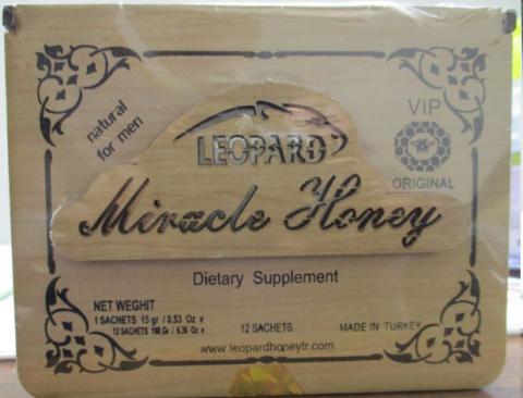 Leopard Miracle Honey, Dietary Supplement, 12 Sachets