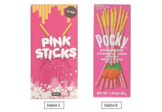 Sticks on Pink box