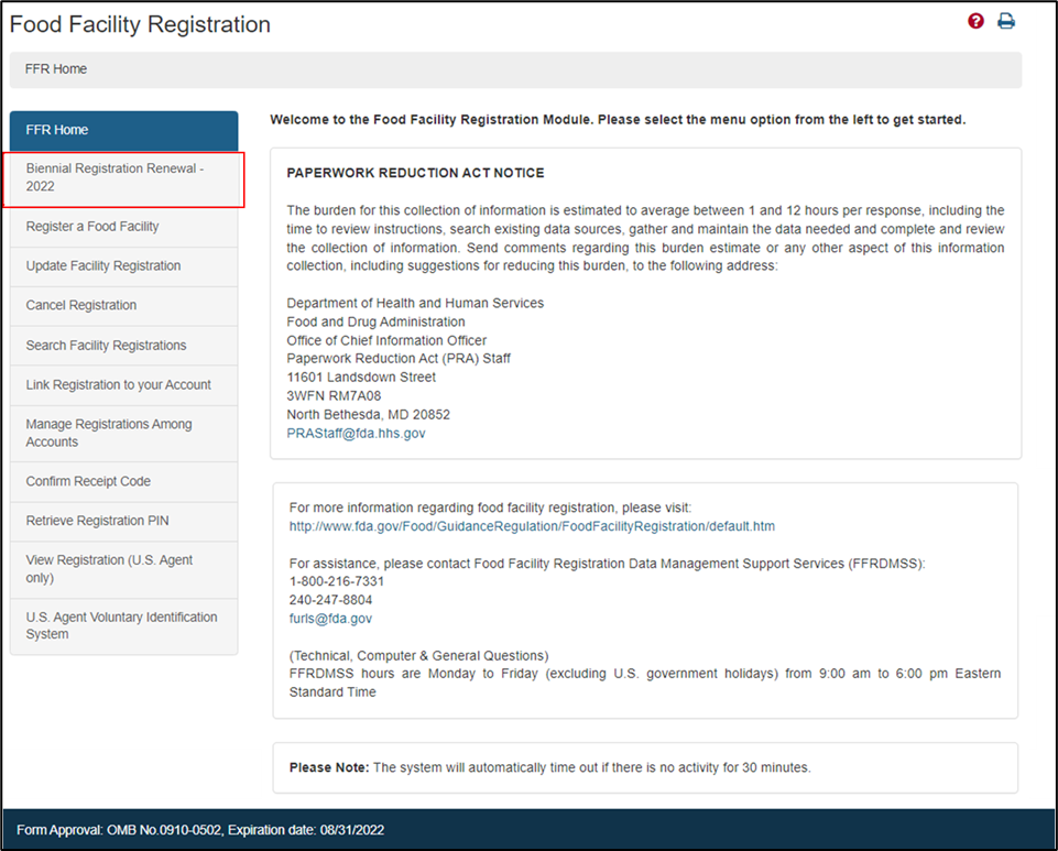 Figure 1 Biennial Registration Renewal Step-by-Step Instructions