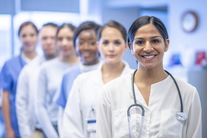 ​   ​Multi ethnic group of medical students