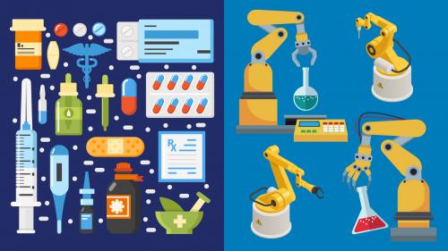 Image illustrating the concept of advanced manufacturing for medical products