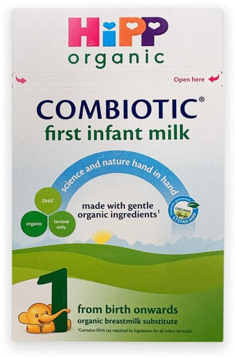 Labeling, HiPP organic combiotic first infant milk 1