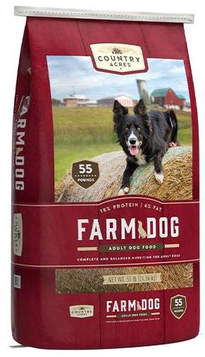 6. “Country Acres FARM DOG, Adult Dog Food”