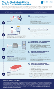 Cultured Animal Cells Flowchart - What FDA Evaluated in First Pre-Market Consultation