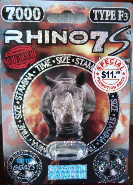Rhino 7S Type F3 7000 Product Label