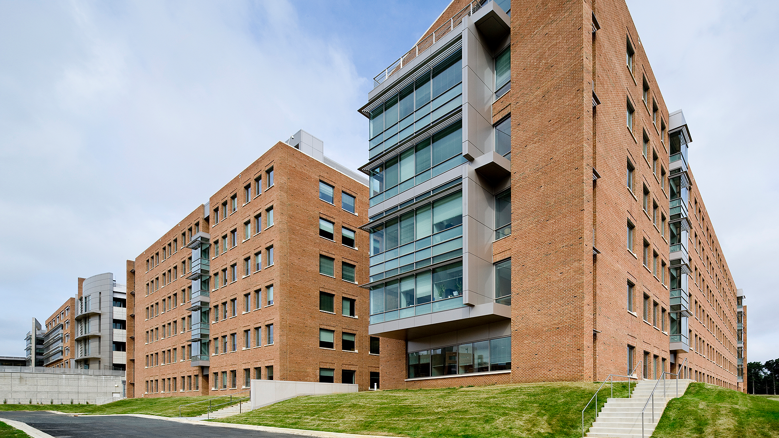 A section of the FDA campus showing several buildings.