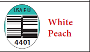 Image 16: “HMC Farms PLU Sticker White Peach 4401”