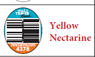 Image 19: “HMC Farms PLU Sticker Yellow Nectarine 4378”