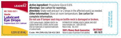 Lubricant Eye Drops (Propylene Glycol, 0.6%), Bottle Label