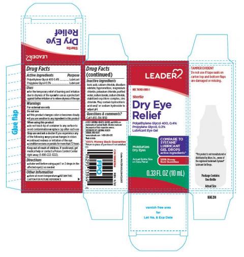 Dry Eye Relief (Polyethylene Glycol 400, 0.4% and Propylene Glycol, 0.3%), Carton Label