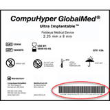 Unique Device Identifier (UDI) Label Sample