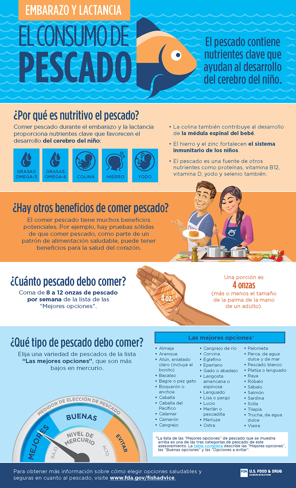 Embarazo y lactancia: El Consumo de Pescado (Infografía) JPG