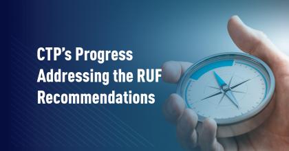 CTP's Progress Addressing RUF Recommendations