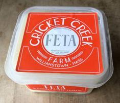 Image 9 - Top label of Cricket Creek Feta Tub